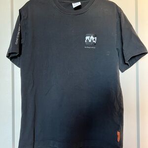 Zara Black Tee with Graphic Detail